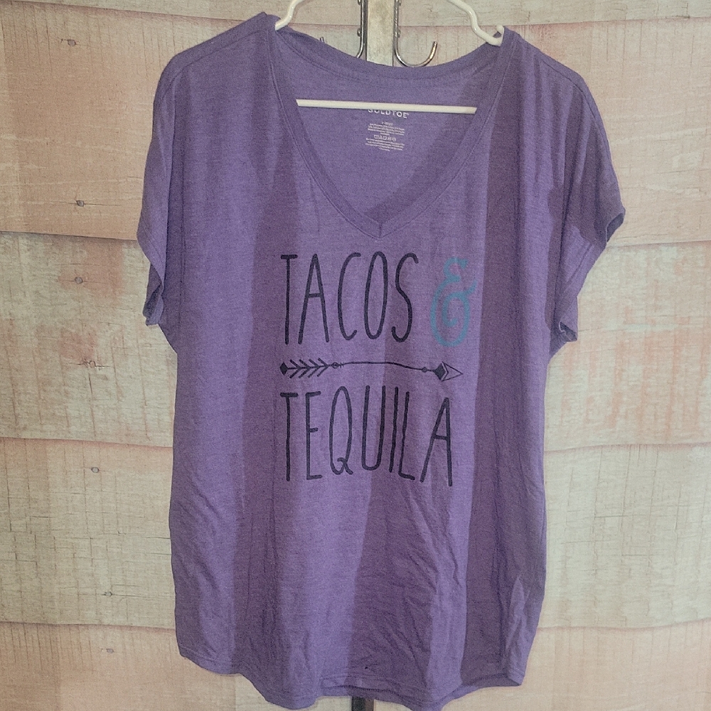 Gold Toe Cinco De Mayo Tacos And Tequila Graphic Tshirt